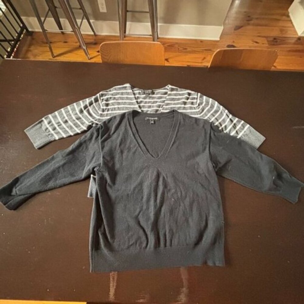 Banana Republic Fitted Knit 3/4 Sleeve Tops